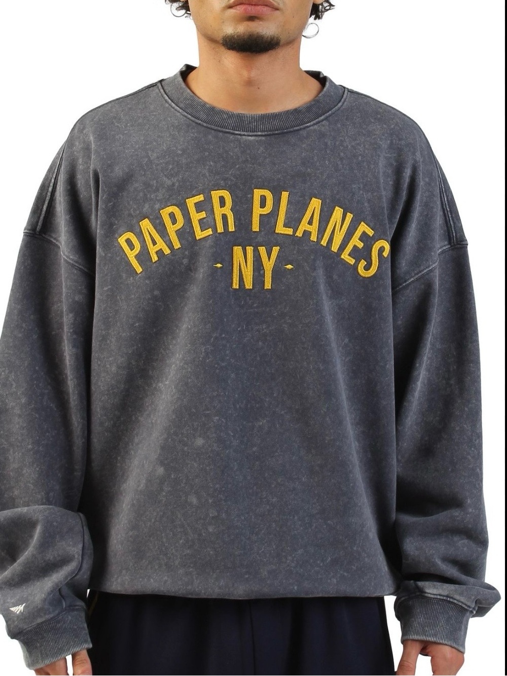 Paper Planes NY Felt Crewneck